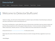 Tablet Screenshot of detectorstuff.com